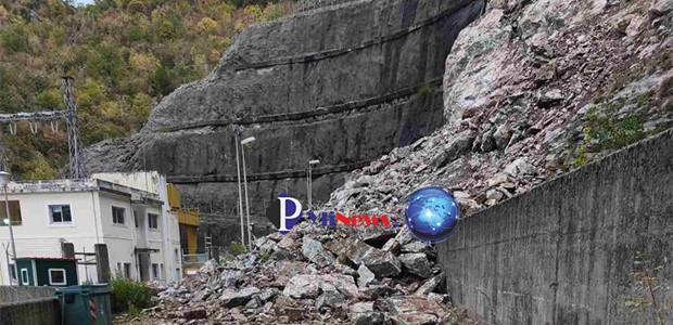 Κατολίσθηση στο φράγμα της Μεσοχώρας